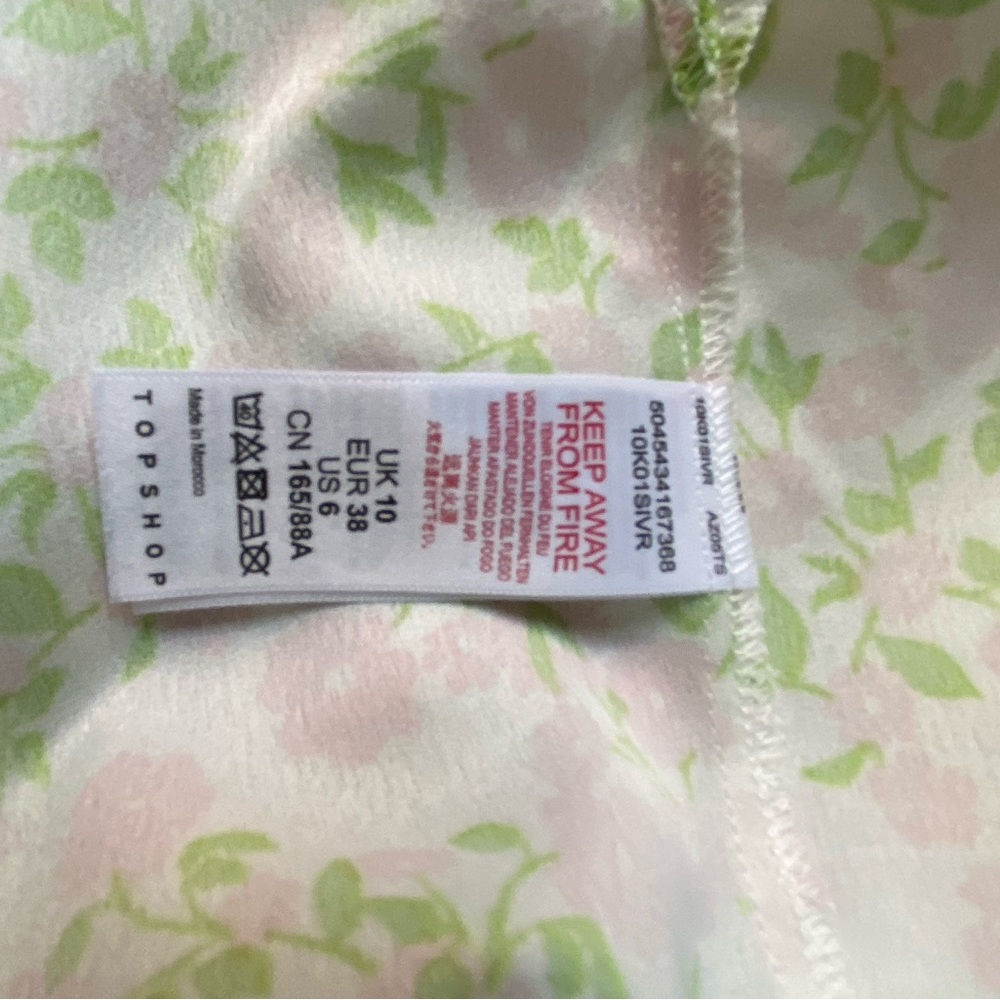 Topshop Ruffle Floral Print Spring Dress - Picture 10 of 10